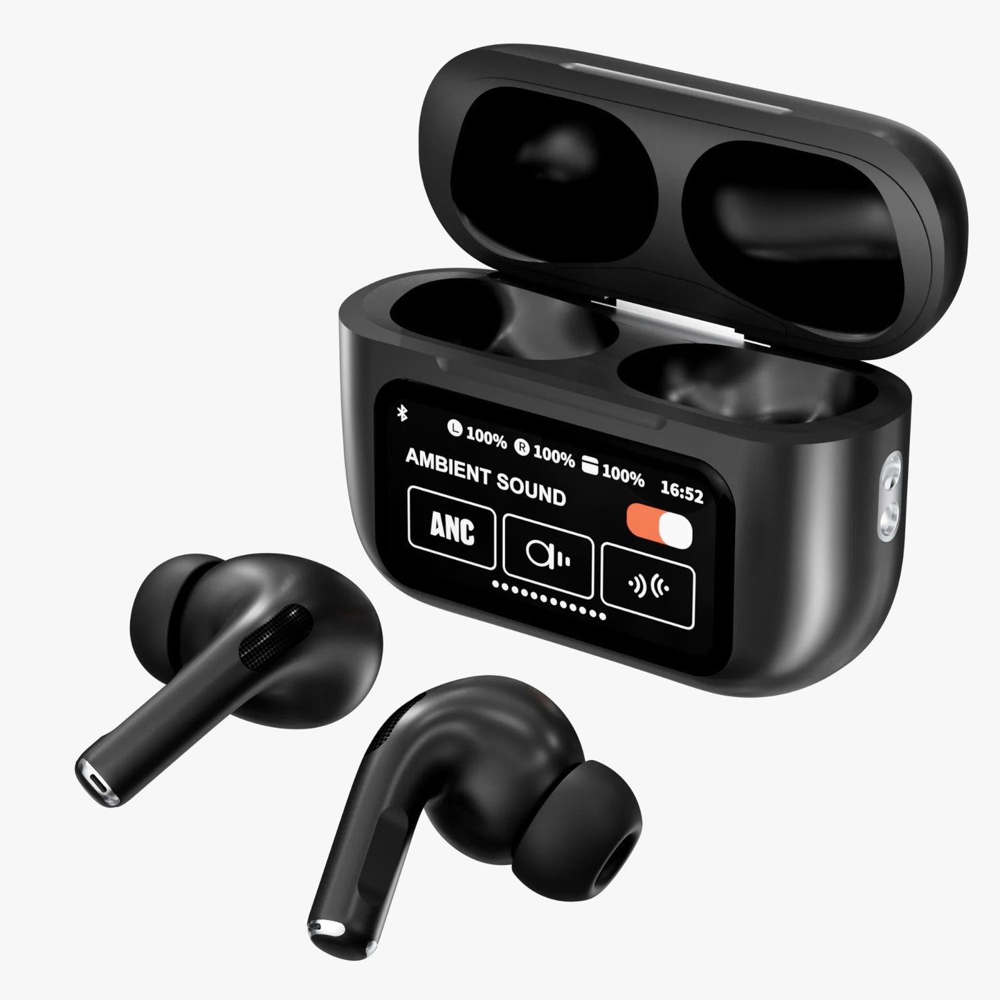 “SoundNova X – Smart Display Wireless Earbuds”