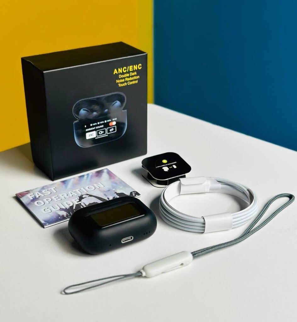 “SoundNova X – Smart Display Wireless Earbuds”